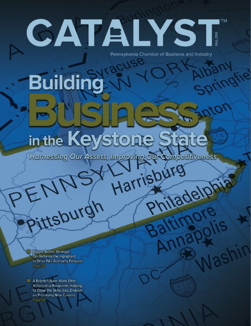 Cover of Catalyst magazine from PA Chamber of Commerce